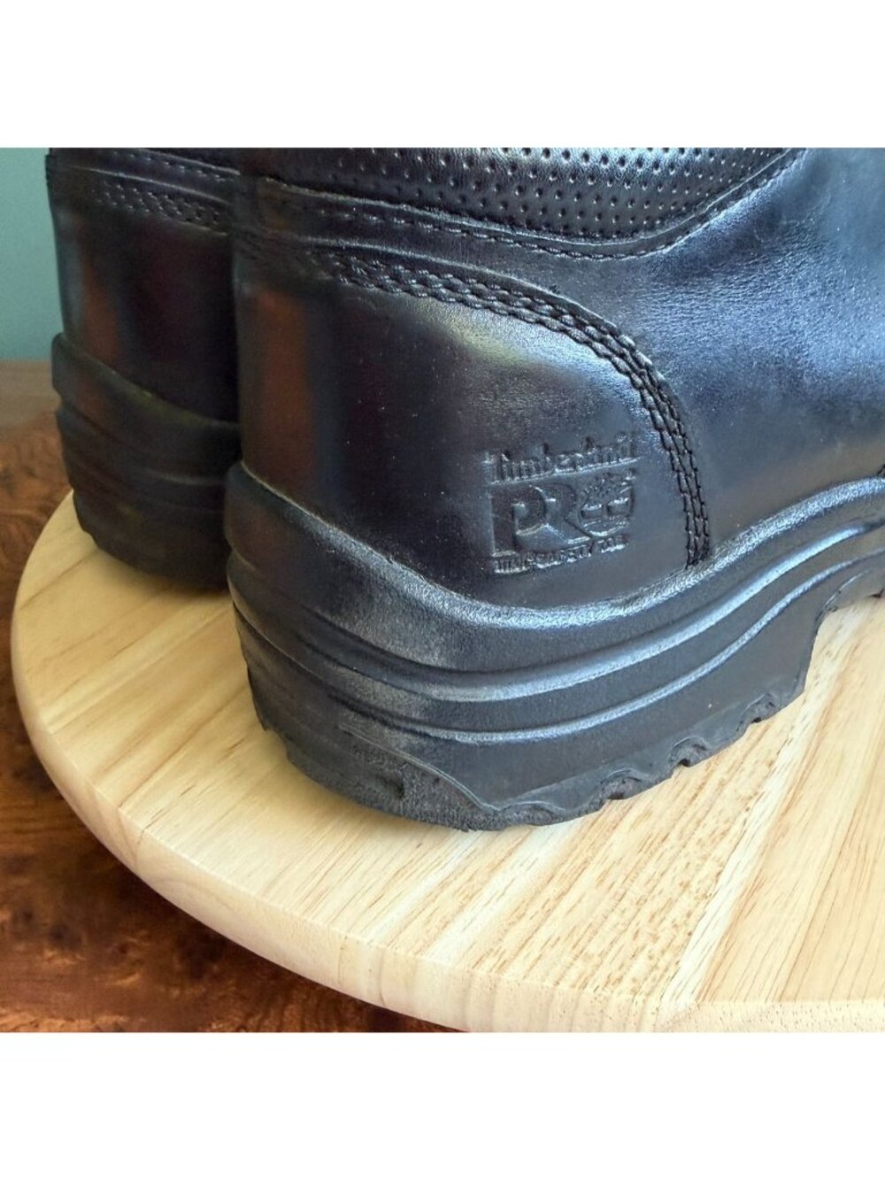 Timberland PRO TiTAN Mens Size 13 Alloy Toe Oxford Black Leather TB 040044 001 - Picture 9 of 16